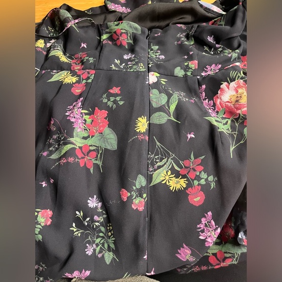 EUC AMUR- Pasqualena One-Shoulder Floral-Print Dress. Size 10 - Picture 12 of 14